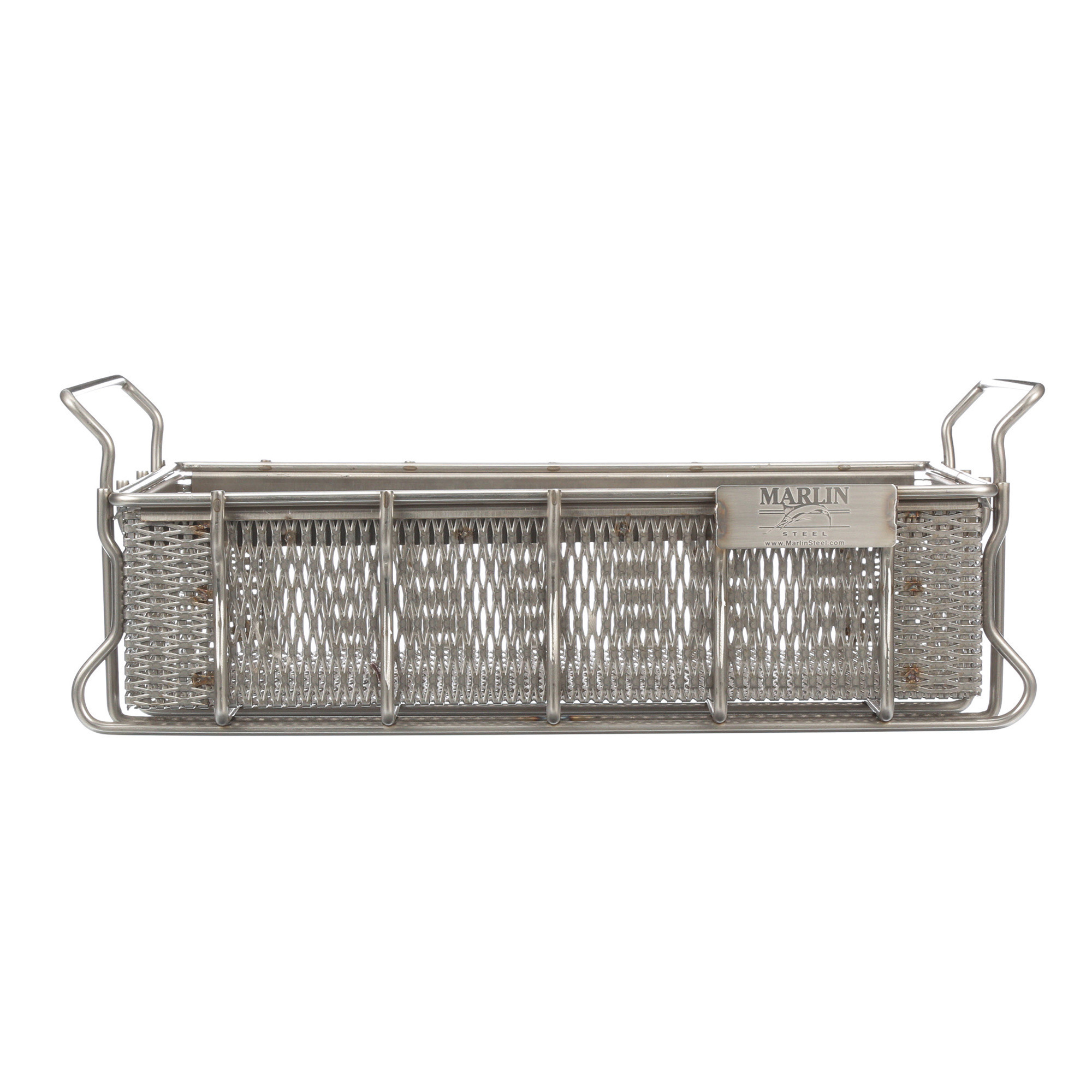 Marlin Stainless Steel Material Handling Basket, 16in.L x 10in.W x 4.5in.H, Model# 00-00363277-38